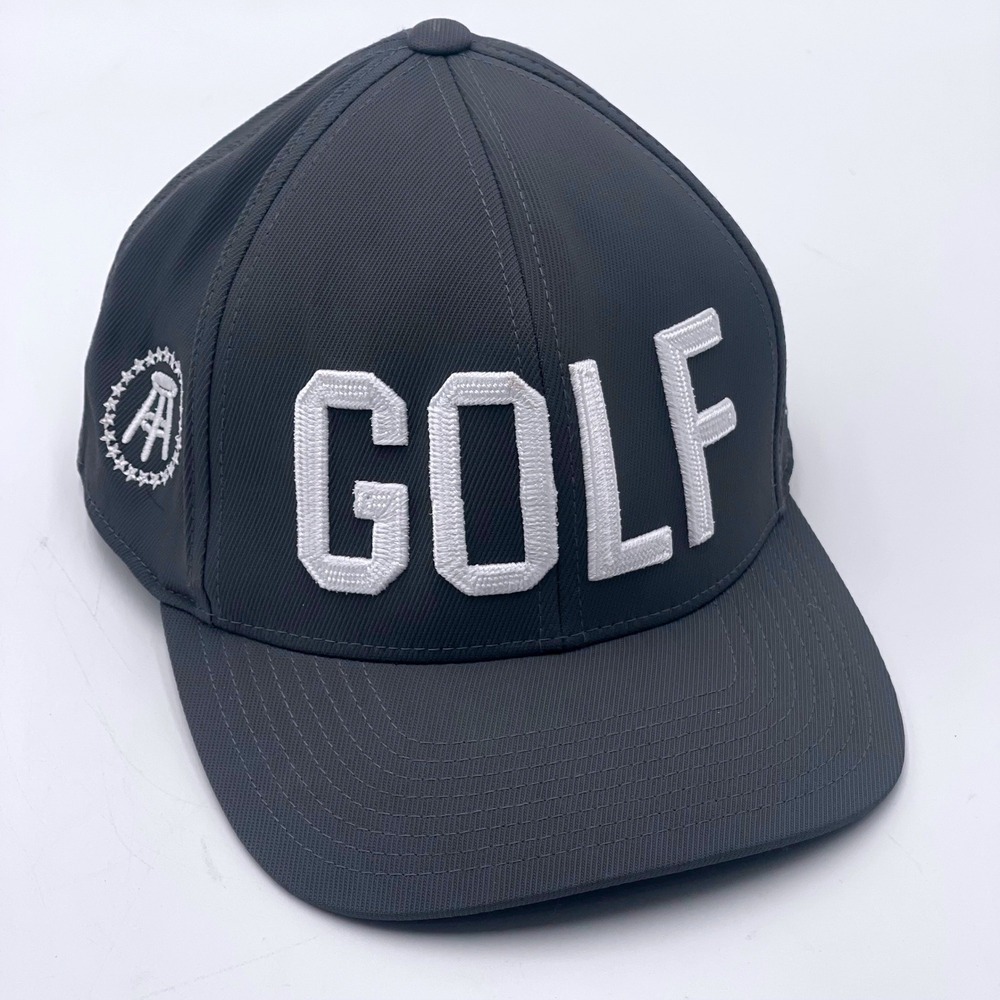 G/FORE Barstool Sports Golf Hat Grey Flexfit 110 Snapback Baseball Cap Mens